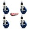 Service Caster 5'' Solid Poly Swivel 1-7/8'' Expanding Stem Caster Set with Brake, 4PK SCC-EX20S514-SPUS-TLB-178-4 - alternate 4